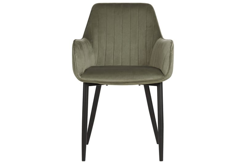 Set med 2 matstolar Wellston - Grön, Svart - Möbler - Stolar & fåtöljer - Matstol & köksstol