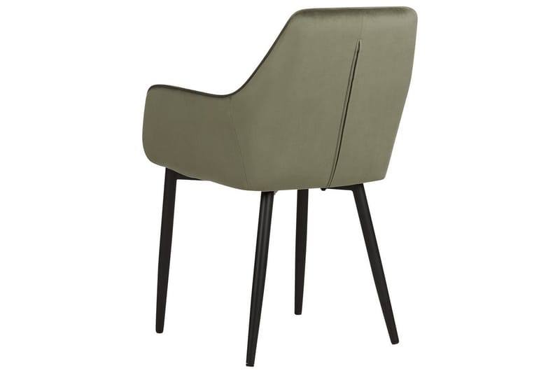 Set med 2 matstolar Wellston - Grön, Svart - Möbler - Stolar & fåtöljer - Matstol & köksstol