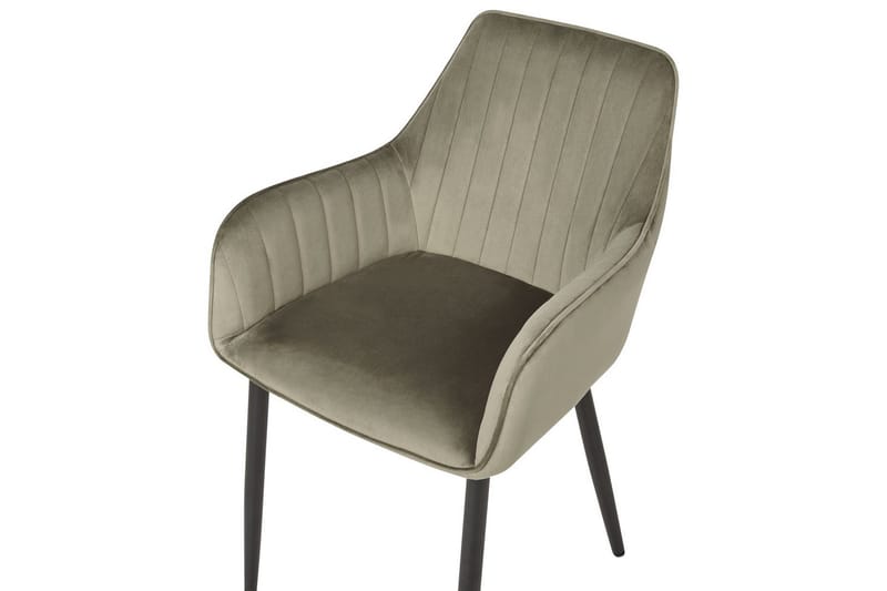 Set med 2 matstolar Wellston - Grön, Svart - Möbler - Stolar & fåtöljer - Matstol & köksstol