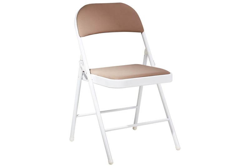 Set med 4 hopfällbara stolar Sparks - Beige, vit - Möbler - Stolar & fåtöljer - Klappstol & stapelbara stolar
