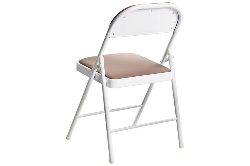 Set med 4 hopfällbara stolar Sparks - Beige, vit - Möbler - Stolar & fåtöljer - Klappstol & stapelbara stolar
