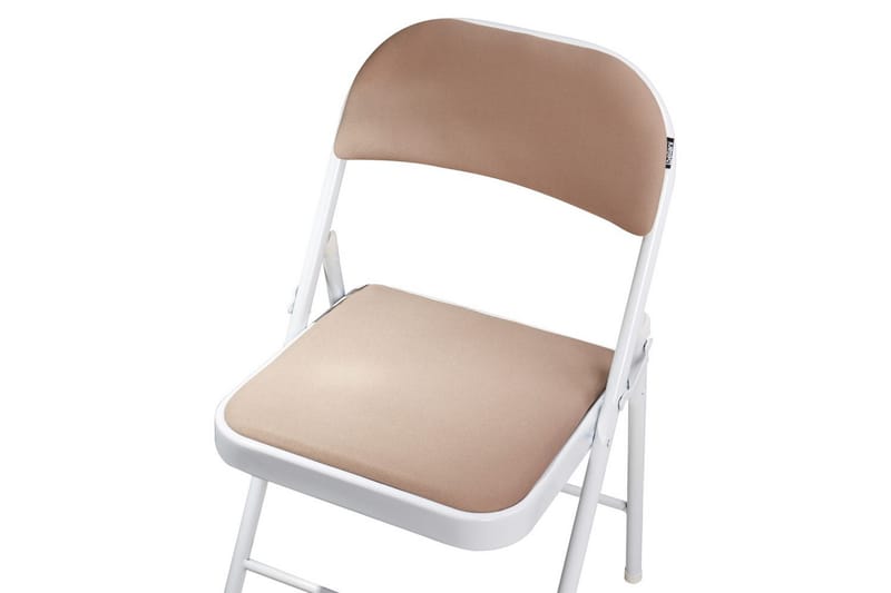 Set med 4 hopfällbara stolar Sparks - Beige, vit - Möbler - Stolar & fåtöljer - Klappstol & stapelbara stolar