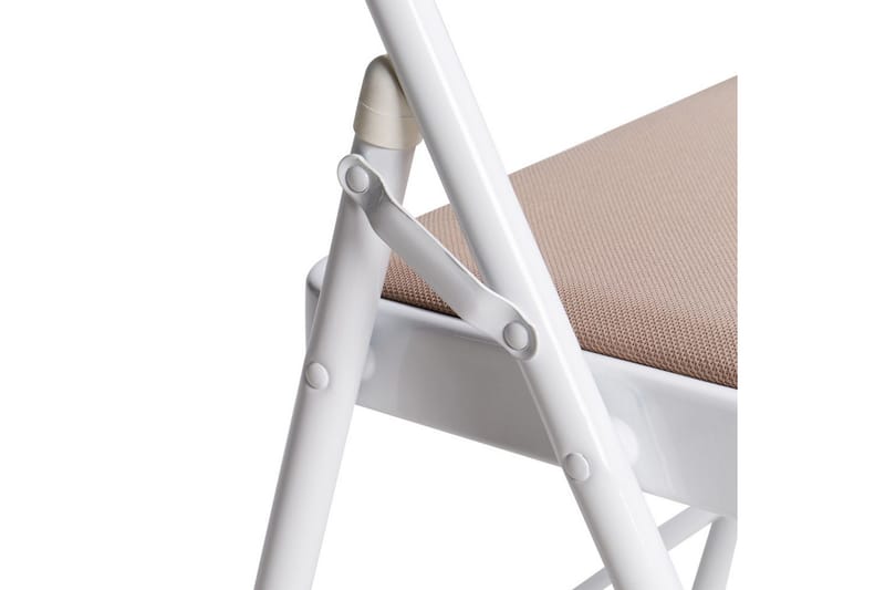 Set med 4 hopfällbara stolar Sparks - Beige, vit - Möbler - Stolar & fåtöljer - Klappstol & stapelbara stolar