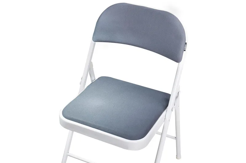 Set med 4 hopfällbara stolar Sparks - Grå, vit - Möbler - Stolar & fåtöljer - Klappstol & stapelbara stolar