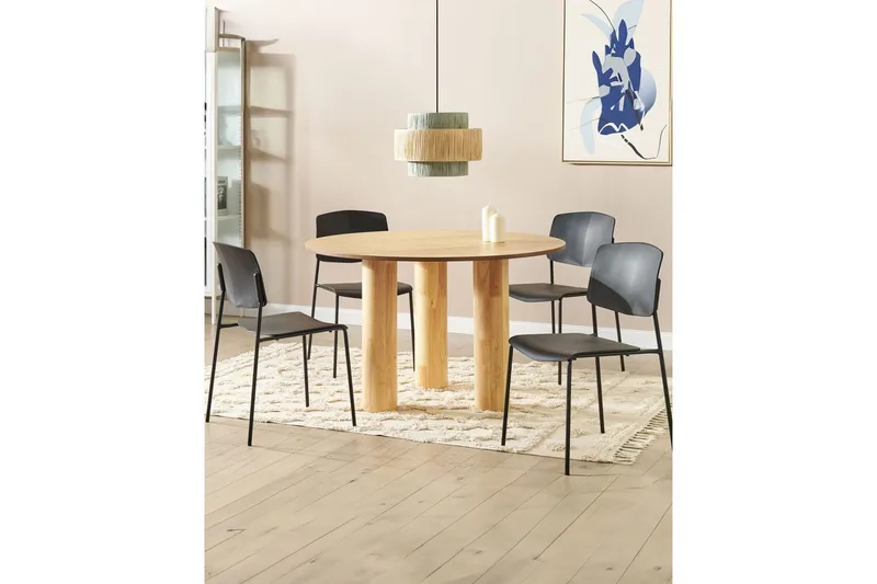 Set med 4 matstolar Astoria - Svart - Möbler - Stolar & fåtöljer - Matstol & köksstol