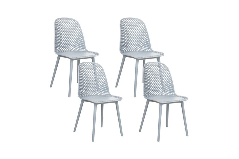 Set med 4 matstolar Emory - Blå - Möbler - Stolar & fåtöljer - Matstol & köksstol