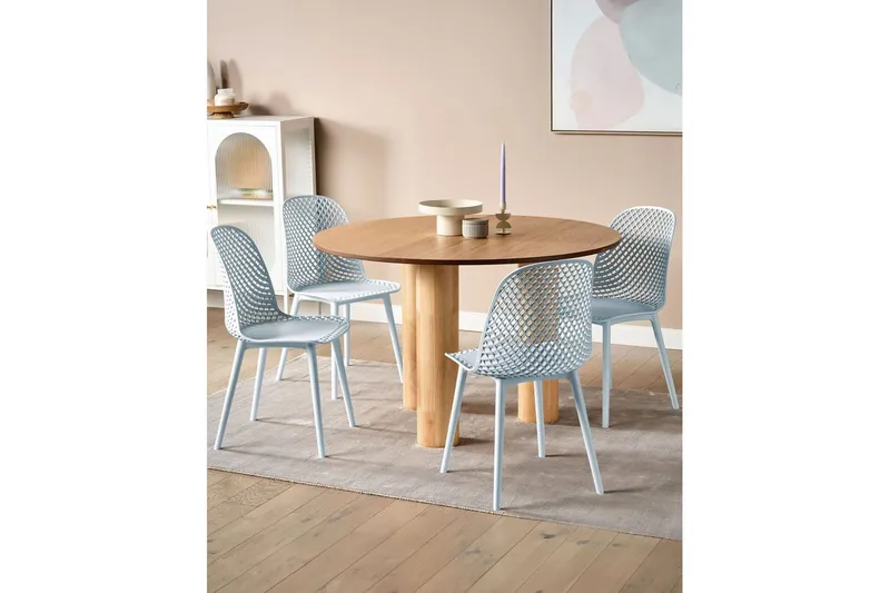 Set med 4 matstolar Emory - Blå - Möbler - Stolar & fåtöljer - Matstol & köksstol