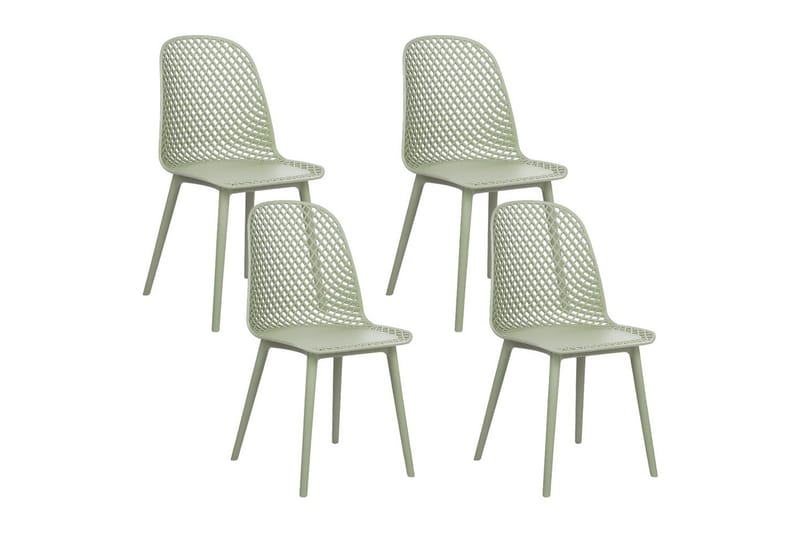 Set med 4 matstolar Emory - Grön - Möbler - Stolar & fåtöljer - Matstol & köksstol