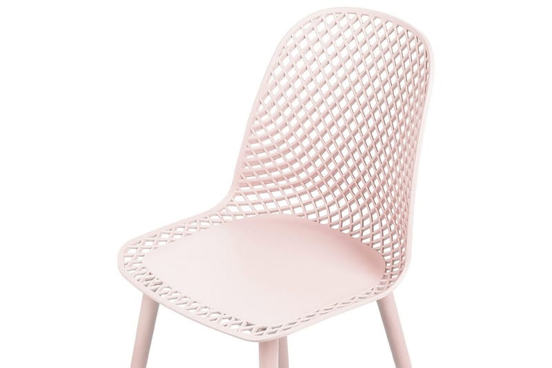 Set med 4 matstolar Emory - Rosa - Möbler - Stolar & fåtöljer - Matstol & köksstol