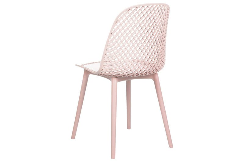 Set med 4 matstolar Emory - Rosa - Möbler - Stolar & fåtöljer - Matstol & köksstol