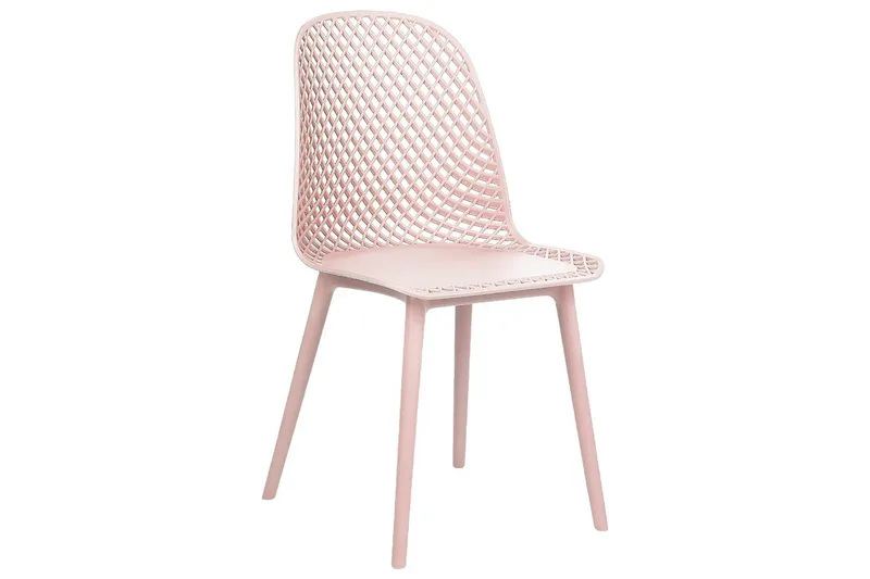 Set med 4 matstolar Emory - Rosa - Möbler - Stolar & fåtöljer - Matstol & köksstol