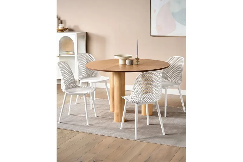 Set med 4 matstolar Emory - Vit - Möbler - Stolar & fåtöljer - Matstol & köksstol