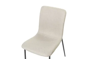 Set med 4 matstolar Glendive - Beige, svart - Möbler - Stolar & fåtöljer - Matstol & köksstol