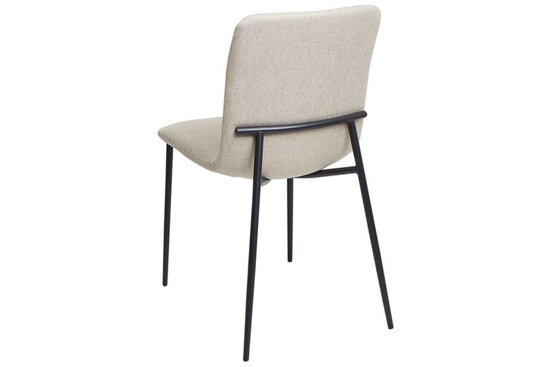 Set med 4 matstolar Glendive - Beige, svart - Möbler - Stolar & fåtöljer - Matstol & köksstol