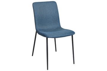 Set med 4 matstolar Glendive - Mörkblå, Svart - Möbler - Stolar & fåtöljer - Matstol & köksstol