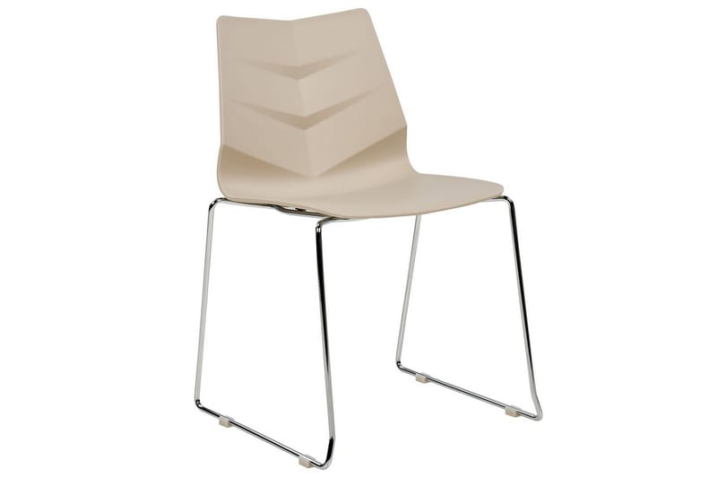 Set med 4 matstolar Hartley - Beige, Silver - Möbler - Stolar & fåtöljer - Matstol & köksstol