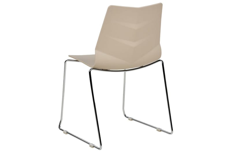 Set med 4 matstolar Hartley - Beige, Silver - Möbler - Stolar & fåtöljer - Matstol & köksstol