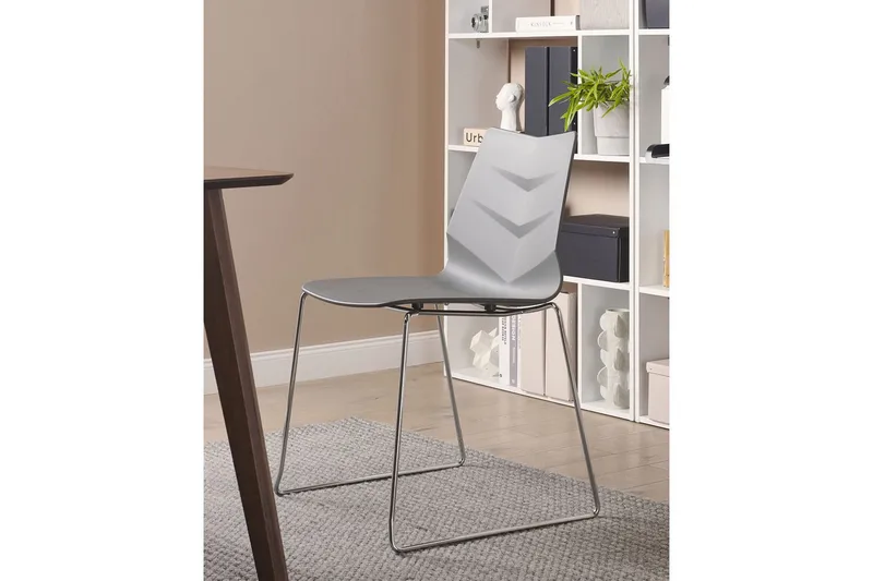 Set med 4 matstolar Hartley - Mörkgrå, Silver - Möbler - Stolar & fåtöljer - Matstol & köksstol