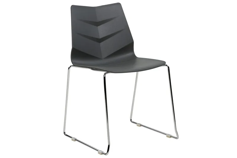 Set med 4 matstolar Hartley - Mörkgrå, Silver - Möbler - Stolar & fåtöljer - Matstol & köksstol