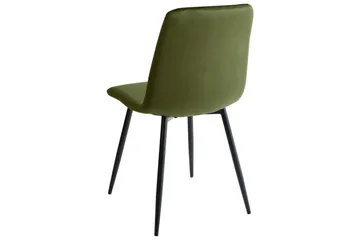 Set med 4 matstolar Havre - Grön, Svart - Möbler - Stolar & fåtöljer - Matstol & köksstol