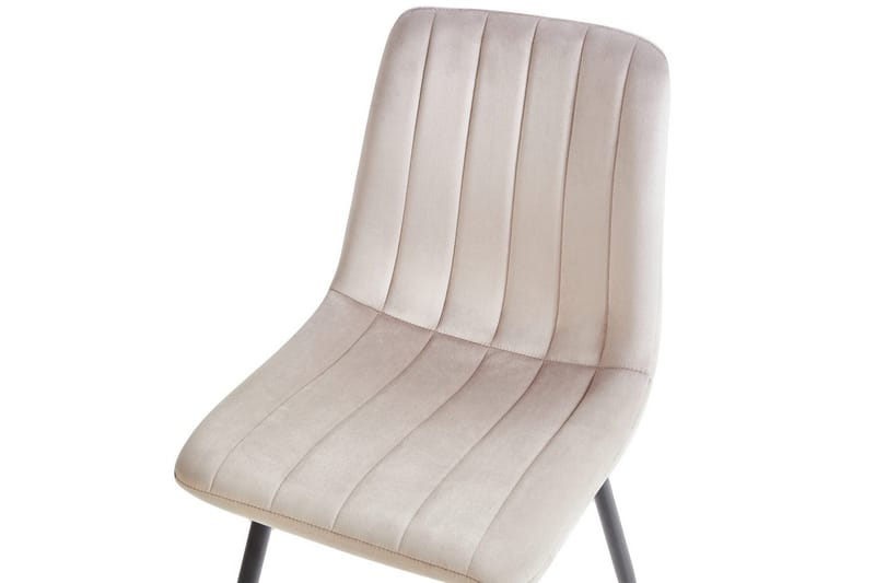 Set med 4 matstolar Kalispell - Beige, svart - Möbler - Stolar & fåtöljer - Matstol & köksstol