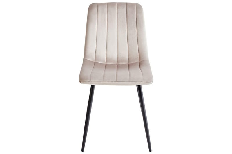 Set med 4 matstolar Kalispell - Beige, svart - Möbler - Stolar & fåtöljer - Matstol & köksstol