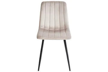 Set med 4 matstolar Kalispell - Beige, svart - Möbler - Stolar & fåtöljer - Matstol & köksstol