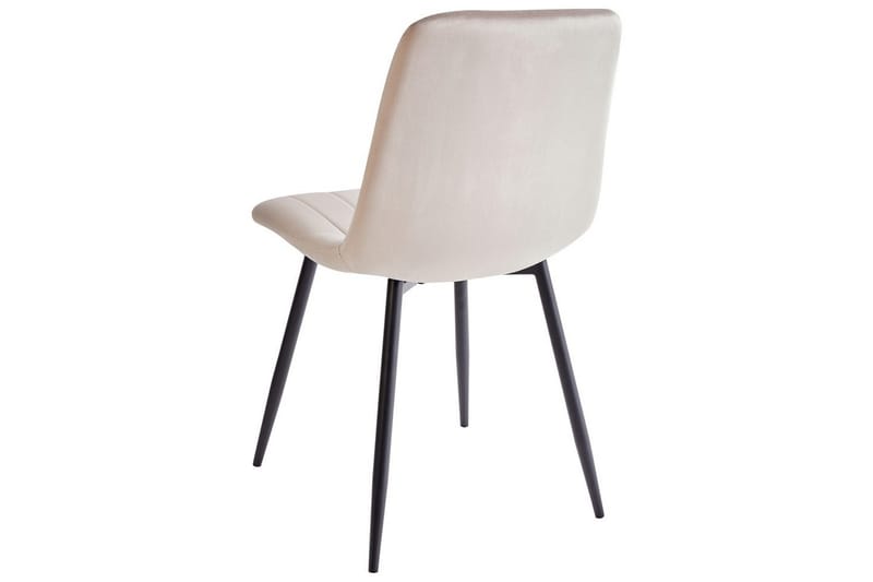 Set med 4 matstolar Kalispell - Beige, svart - Möbler - Stolar & fåtöljer - Matstol & köksstol