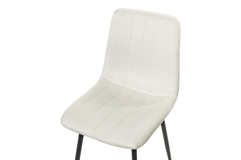 Set med 4 matstolar Kalispell - Vit, Svart - Möbler - Stolar & fåtöljer - Matstol & köksstol