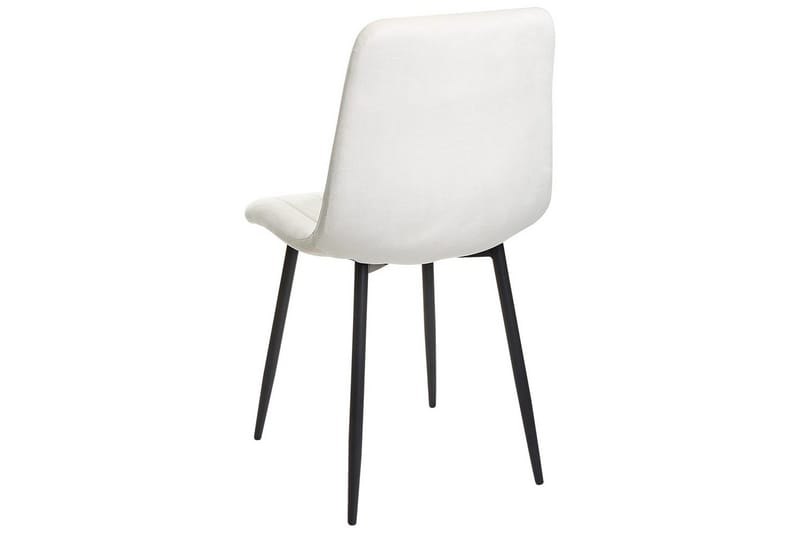 Set med 4 matstolar Kalispell - Vit, Svart - Möbler - Stolar & fåtöljer - Matstol & köksstol
