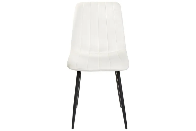 Set med 4 matstolar Kalispell - Vit, Svart - Möbler - Stolar & fåtöljer - Matstol & köksstol