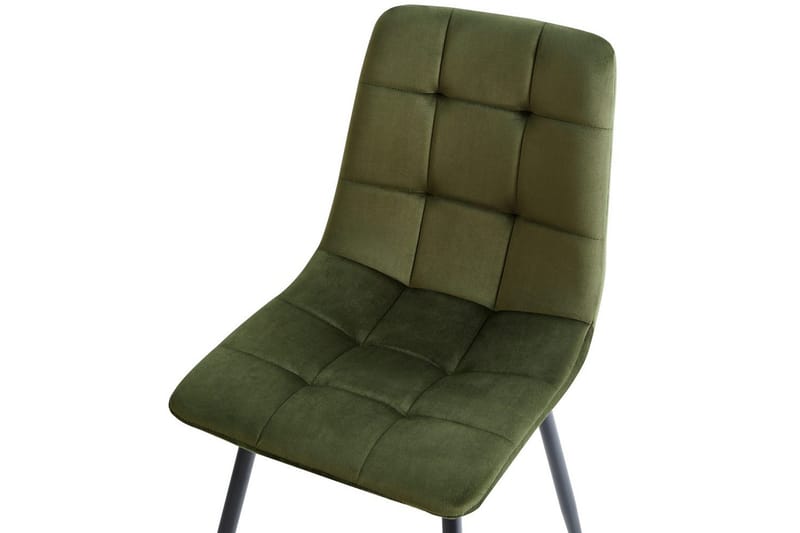 Set med 4 matstolar Powell - Grön, Svart - Möbler - Stolar & fåtöljer - Matstol & köksstol