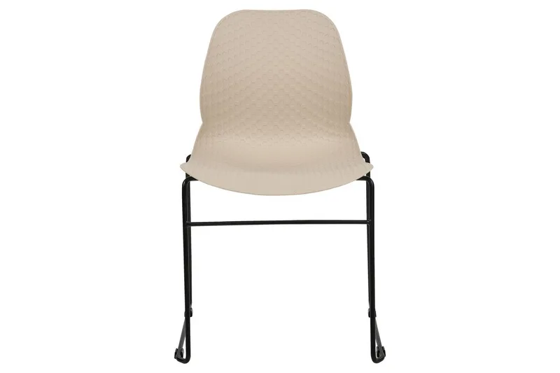 Set med 4 matstolar Panora - Beige, svart - Möbler - Stolar & fåtöljer - Matstol & köksstol