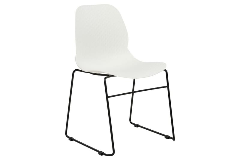 Set med 4 matstolar Panora - Vit, Svart - Möbler - Stolar & fåtöljer - Matstol & köksstol