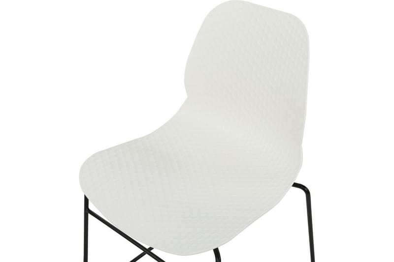 Set med 4 matstolar Panora - Vit, Svart - Möbler - Stolar & fåtöljer - Matstol & köksstol