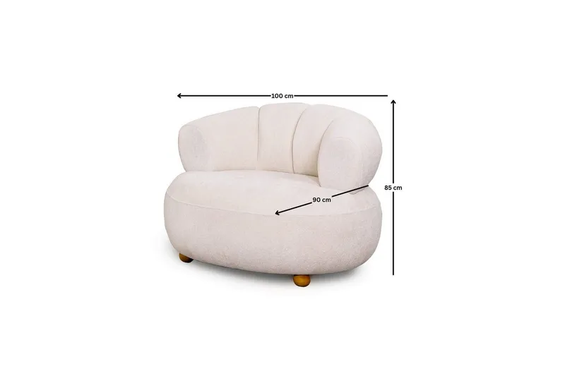 Seylor Fåtölj - Vit - Möbler - Stolar & fåtöljer - Fåtölj