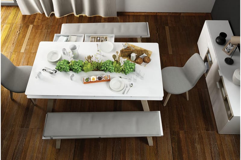 4You Bord Vit - VOX - Möbler - Stolar & fåtöljer - Sittbänk - Hallbänk