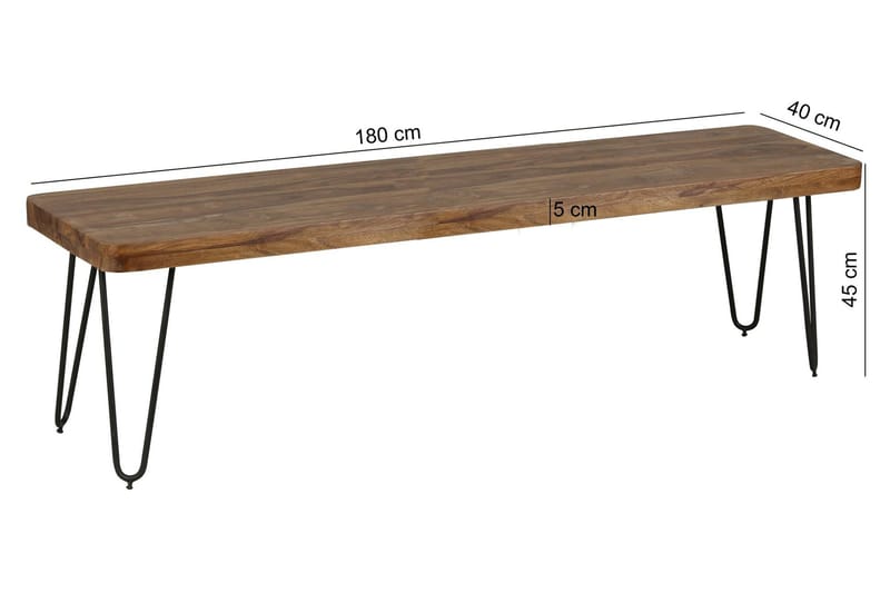 Agamveer Sittbänk - Trä/natur - Möbler - Stolar & fåtöljer - Sittbänk - Hallbänk