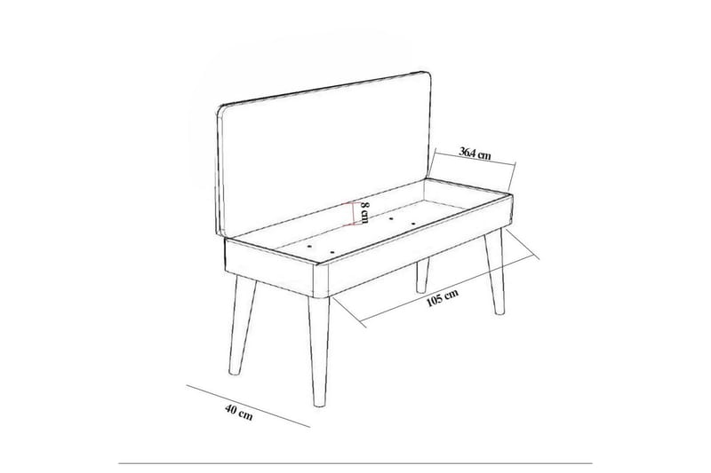 Anaya Skobänk 105 cm - Förvaring - Skåp - Förvaringsskåp