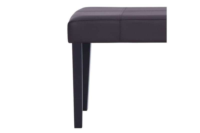 Bänk 106 cm konstläder brun - Brun - Möbler - Stolar & fåtöljer - Sittbänk - Hallbänk