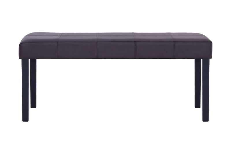 Bänk 106 cm konstläder brun - Brun - Möbler - Stolar & fåtöljer - Sittbänk - Hallbänk