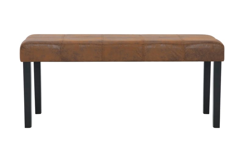 Bänk 106 cm konstmocka brun - Brun - Hallbänk - Sittbänk