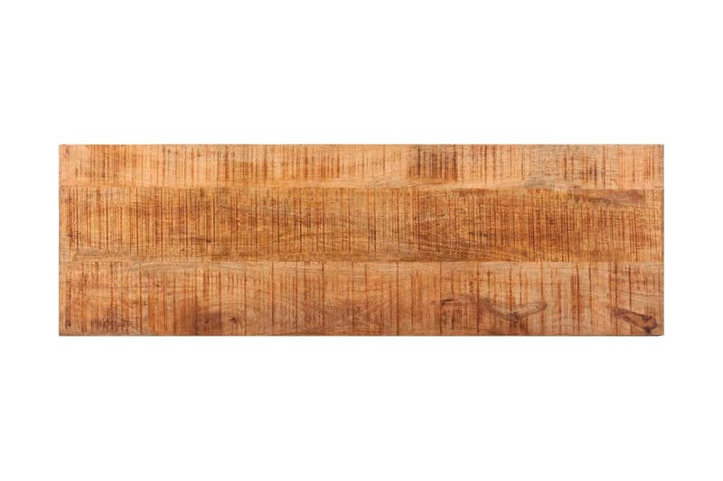 Bänk 110 cm massivt grovt mangoträ och stål - Brun - Möbler - Stolar & fåtöljer - Sittbänk - Hallbänk