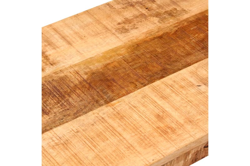 Bänk 110 cm massivt grovt mangoträ och stål - Brun - Möbler - Stolar & fåtöljer - Sittbänk - Hallbänk