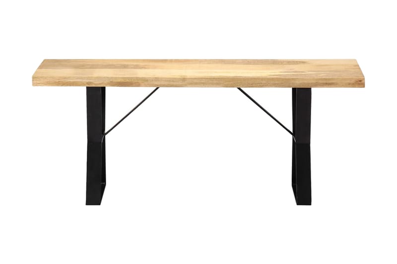 Bänk 110 cm massivt mangoträ - Brun - Möbler - Stolar & fåtöljer - Sittbänk - Hallbänk
