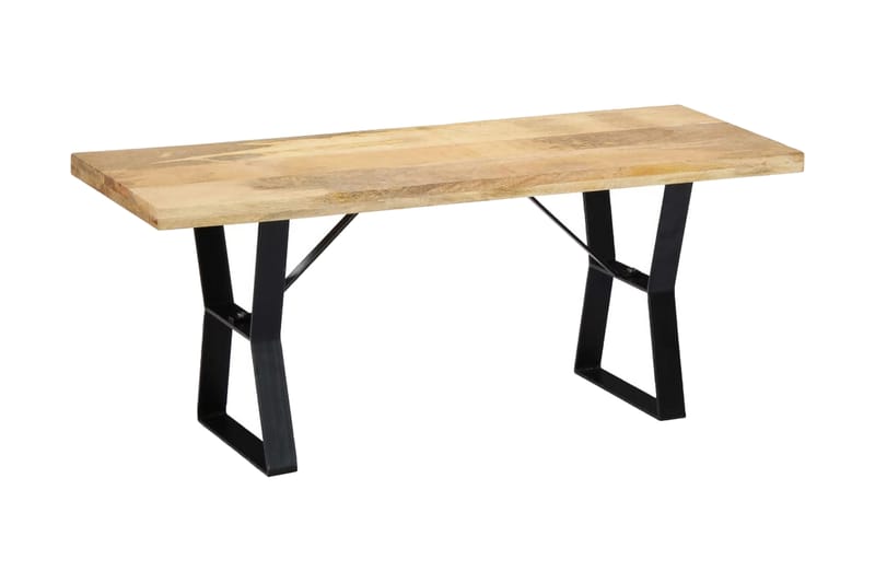 Bänk 110 cm massivt mangoträ - Brun - Möbler - Stolar & fåtöljer - Sittbänk - Hallbänk