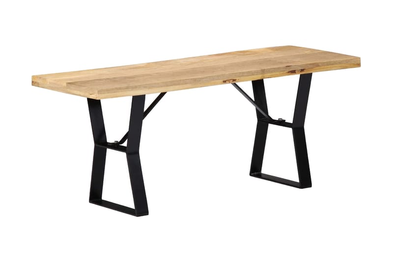 Bänk 110 cm massivt mangoträ - Brun - Möbler - Stolar & fåtöljer - Sittbänk - Hallbänk