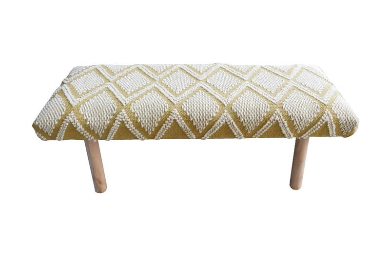 Bänk 120 cm Gul - Möbler - Stolar & fåtöljer - Sittbänk - Hallbänk