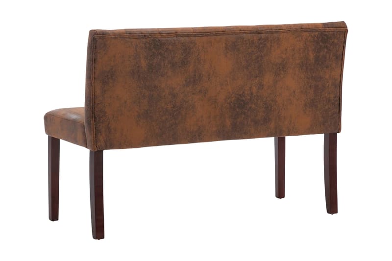 Bänk 120 cm konstmocka brun - Brun - Möbler - Stolar & fåtöljer - Sittbänk