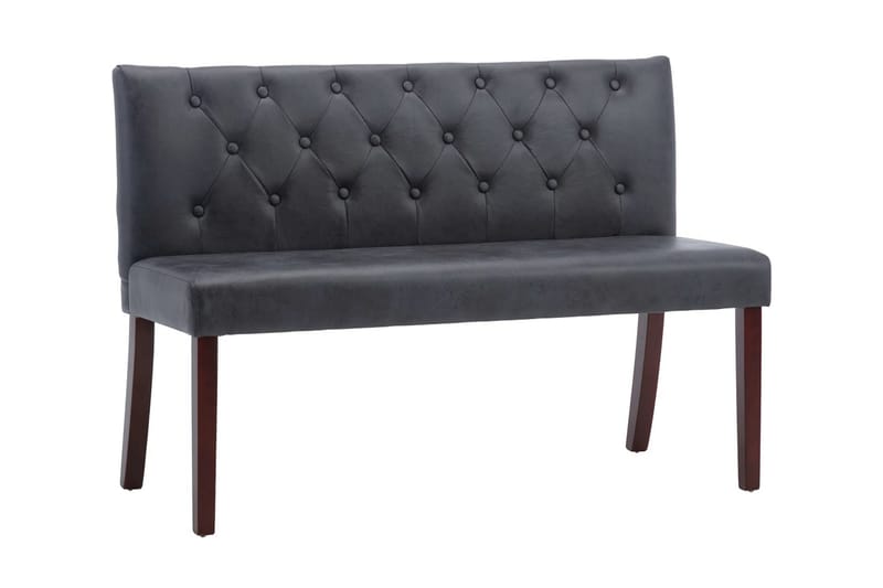 Bänk 120 cm konstmocka grå - Grå - Möbler - Stolar & fåtöljer - Sittbänk